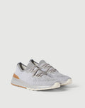 Brunello Cucinelli Cotton Chiné Knit Runners Grey