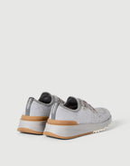 Brunello Cucinelli Cotton Chiné Knit Runners Grey