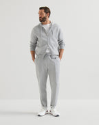 Brunello Cucinelli Cotton and Calfskin Runners White
