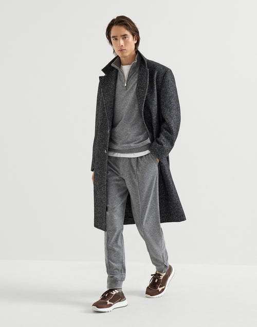 Brunello Cucinelli Nubuck and Suede Runners Sand worn