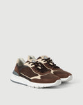 Brunello Cucinelli Nubuck and Suede Runners Sand