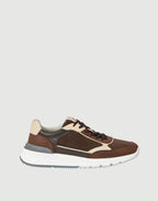 Brunello Cucinelli Nubuck and Suede Runners Sand