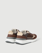 Brunello Cucinelli Nubuck and Suede Runners Sand