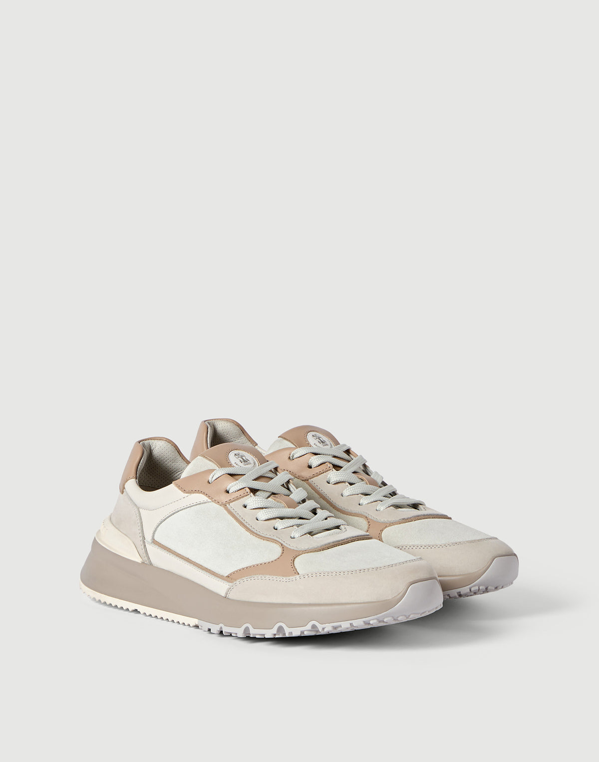Brunello Cucinelli Nubuck and Suede Runners Panama
