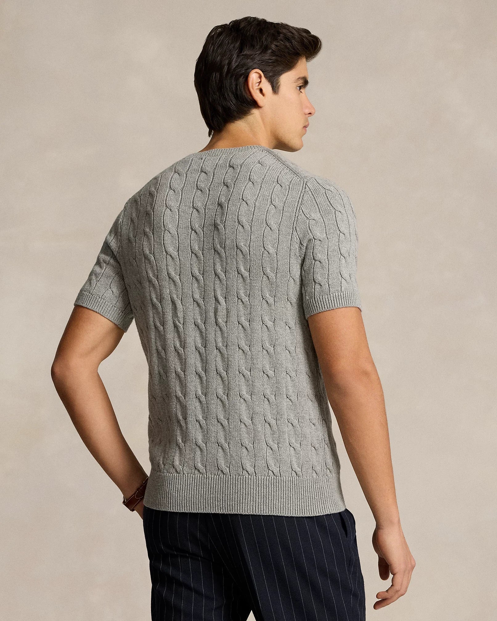 Cable-Knit Cotton Sweater