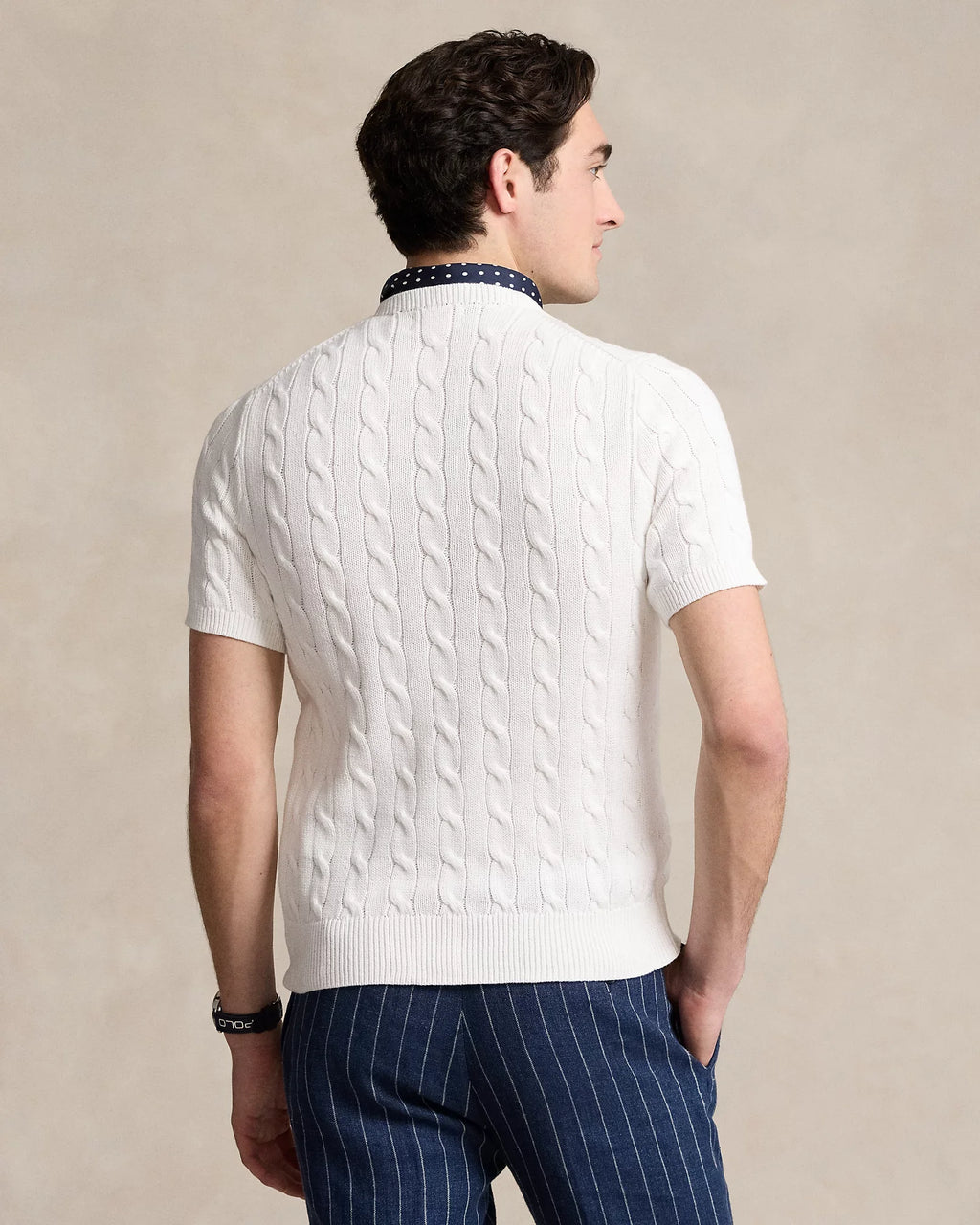 Cable-Knit Cotton Sweater