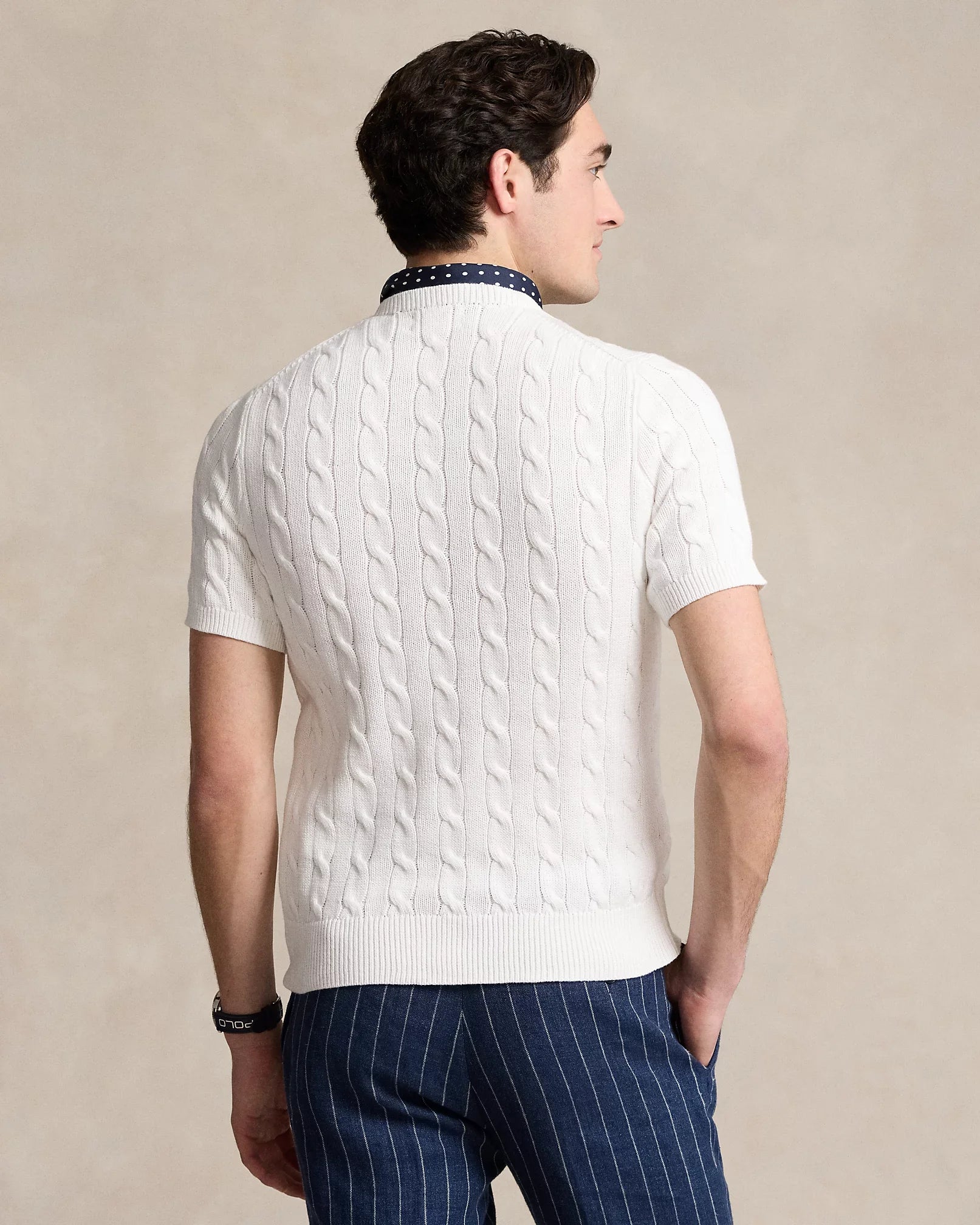 Cable-Knit Cotton Sweater