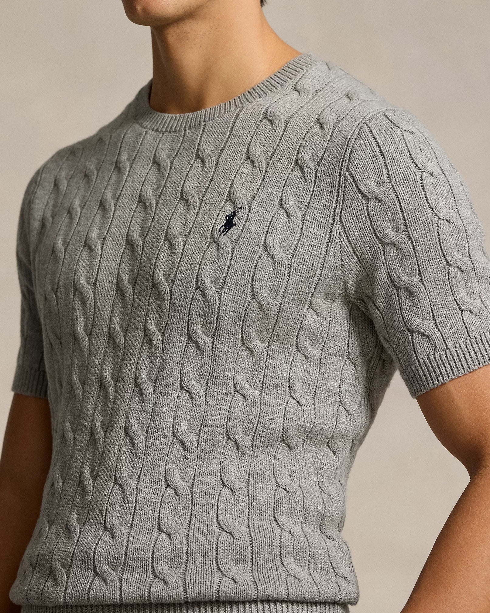 Cable-Knit Cotton Sweater