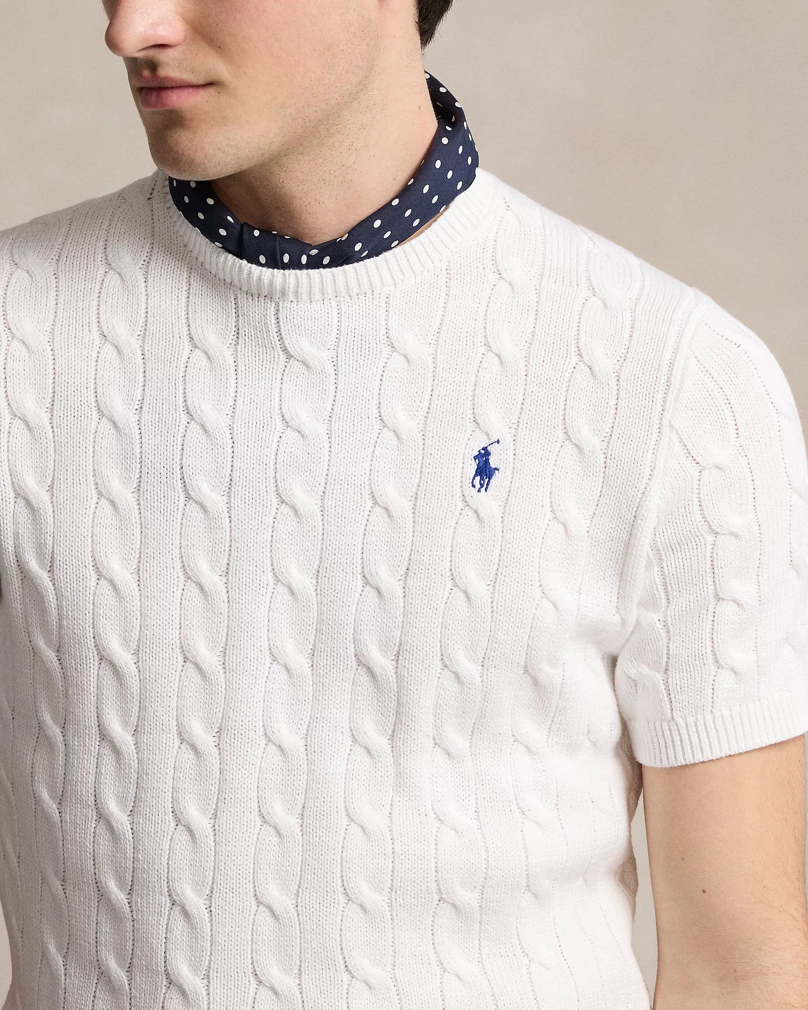 Cable-Knit Cotton Sweater
