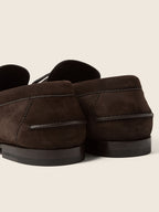 Zegna Suede Loafer Dark Brown, view 2