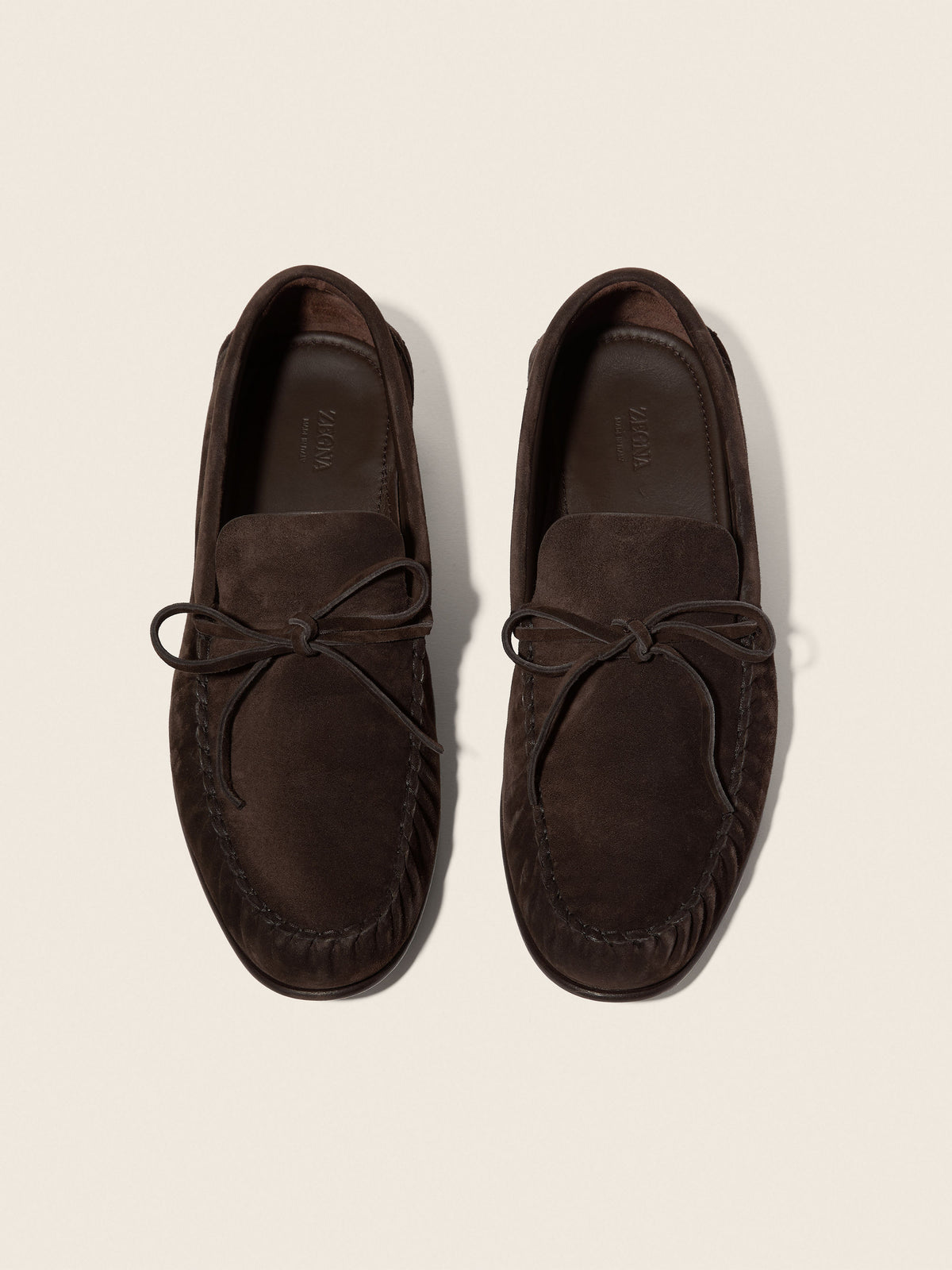 Zegna Suede Loafer Dark Brown, view 3