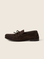 Zegna Suede Loafer Dark Brown, view 4