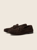 Zegna Suede Loafer Dark Brown