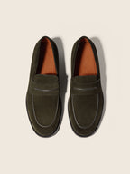 Zegna Mocassin Corso Loafer Dark Olive Green, view 4