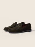 Zegna Mocassin Corso Loafer Dark Olive Green