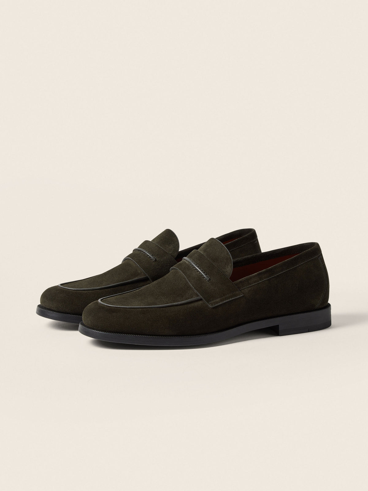 Zegna Mocassin Corso Loafer Dark Olive Green
