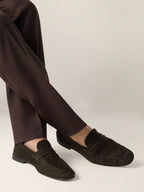 Zegna Mocassin Loafer Dark Brown, view 2