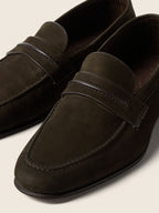 Zegna Mocassin Loafer Dark Brown, view 4