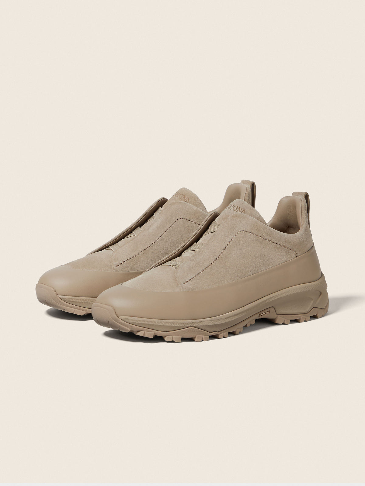 Zegna Triple Stitch Monte Sneaker Light Taupe