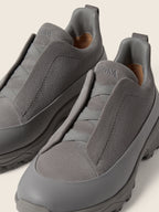 Zegna Triple Stitch Monte Sneaker Grey Mélange, view 2
