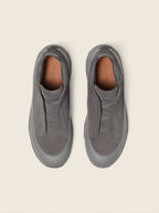 Zegna Triple Stitch Monte Sneaker Grey Mélange, view 3