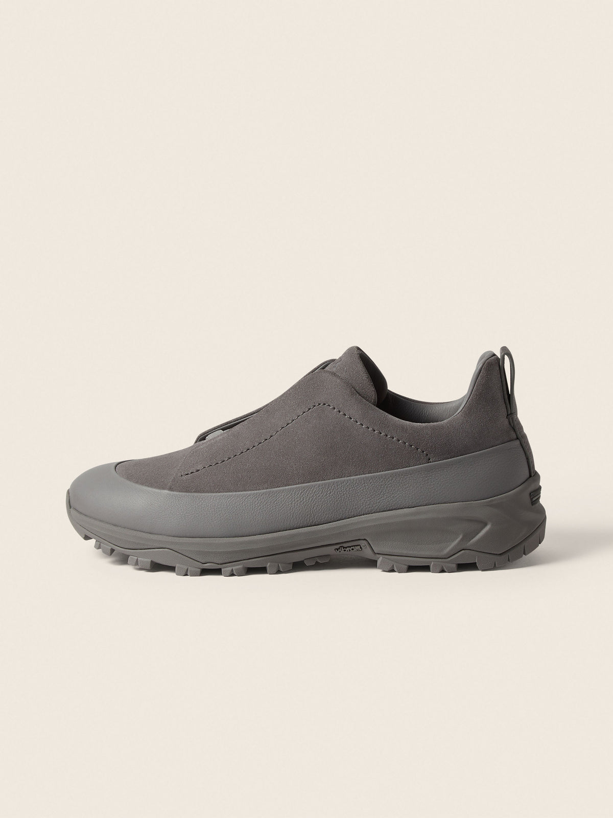 Zegna Triple Stitch Monte Sneaker Grey Mélange, view 4