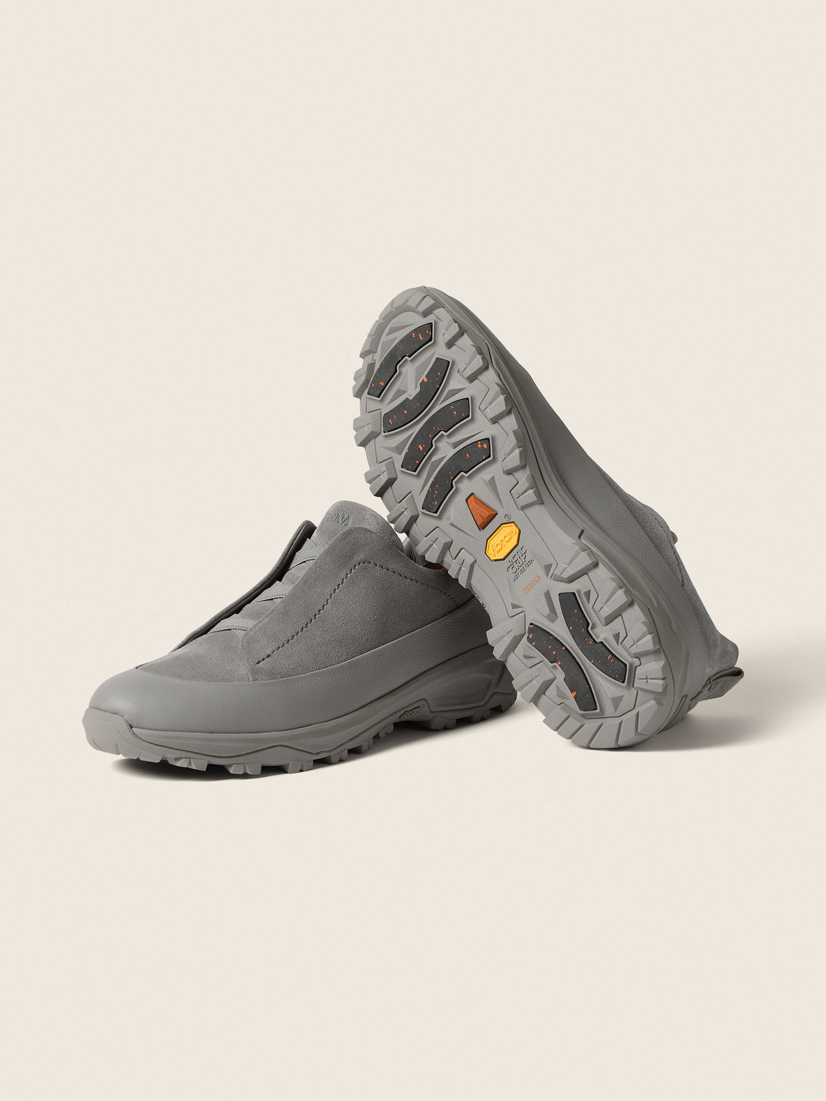 Zegna Triple Stitch Monte Sneaker Grey Mélange, view 5