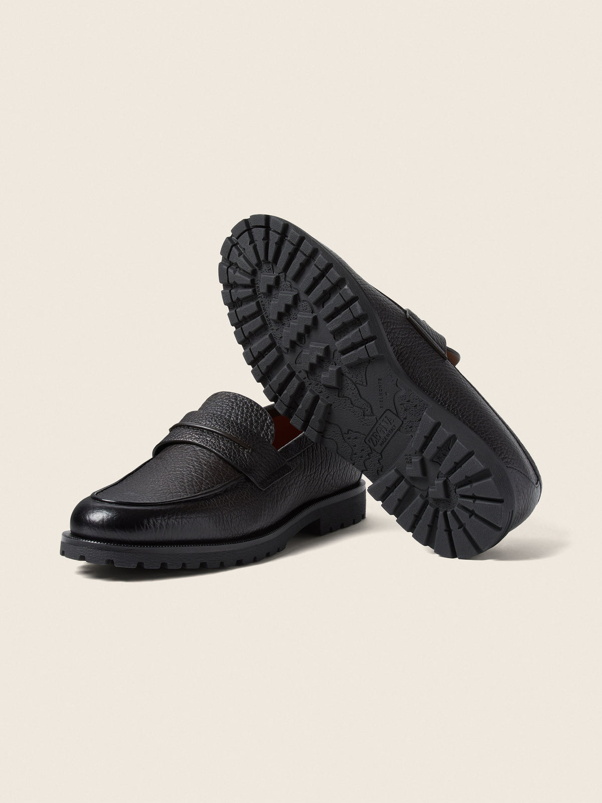 Zegna Mocassin Pioggia Loafer Dark Brown, view 6