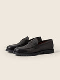 Zegna Mocassin Pioggia Loafer Dark Brown