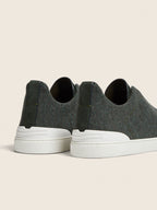 Zegna Triple Stitch Oasi Cashmere Sneaker Dark Green, view 2