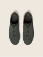 Zegna Triple Stitch Oasi Cashmere Sneaker Dark Green, view 3
