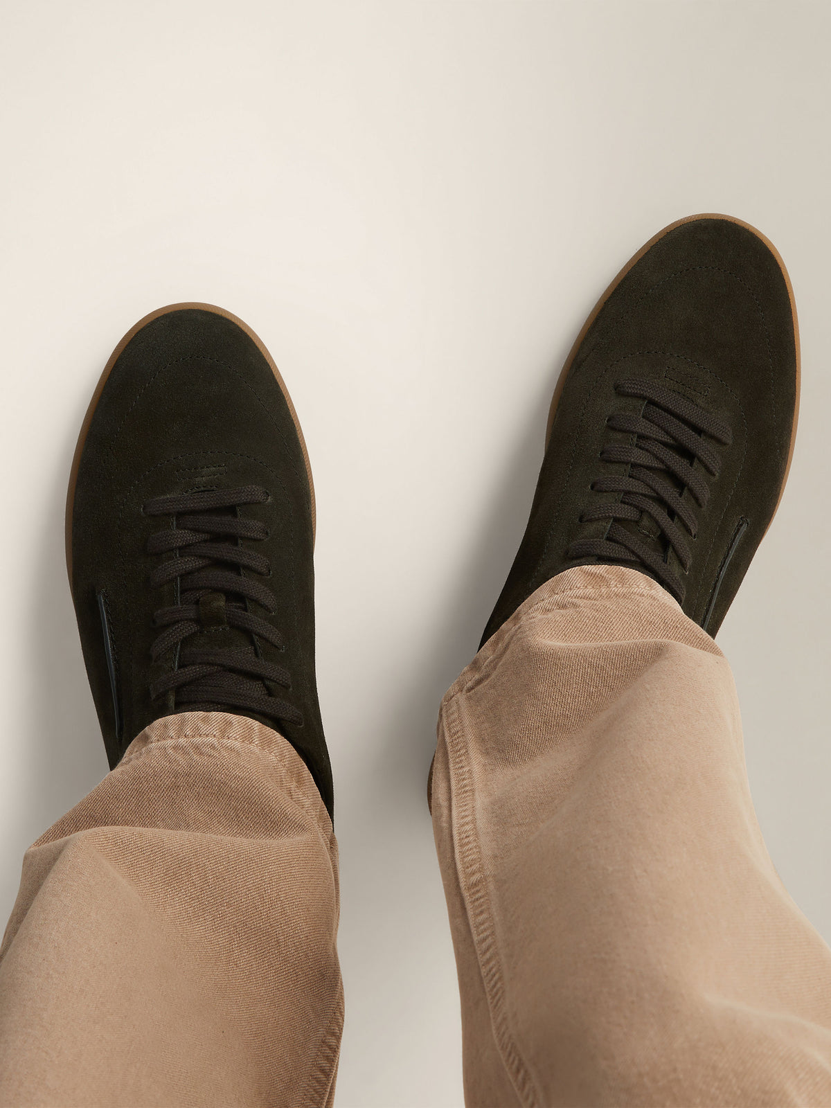 Zegna 232 Sneaker Dark Olive Green, view 3