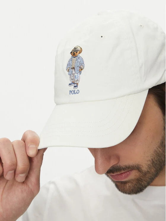 Customer wearing Seersucker Ball Cap