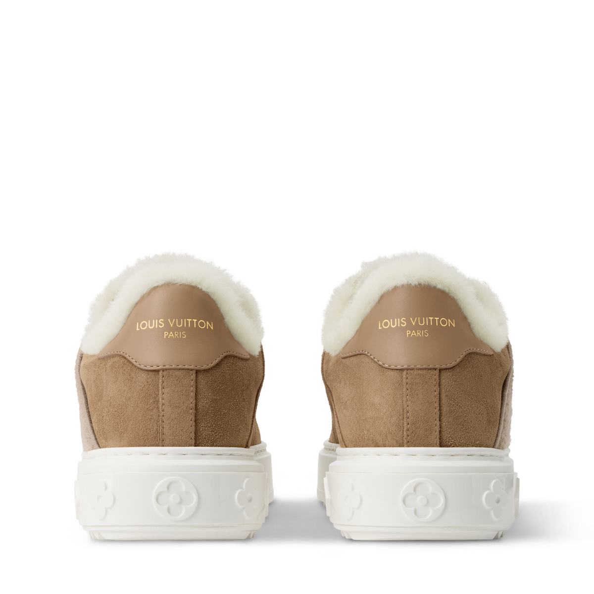 LV Time Out Sneaker Camel Brown Back view
