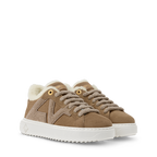 LV Time Out Sneaker Camel Brown Front view
