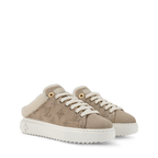 Time Out Open Back Sneaker Light Beige Front view