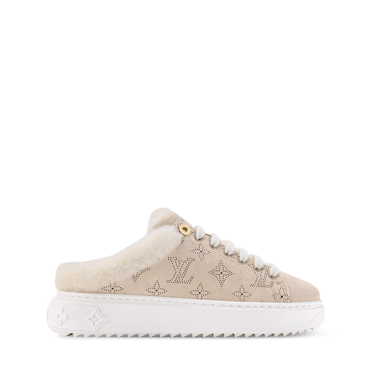 Time Out Open Back Sneaker Light Beige Side view