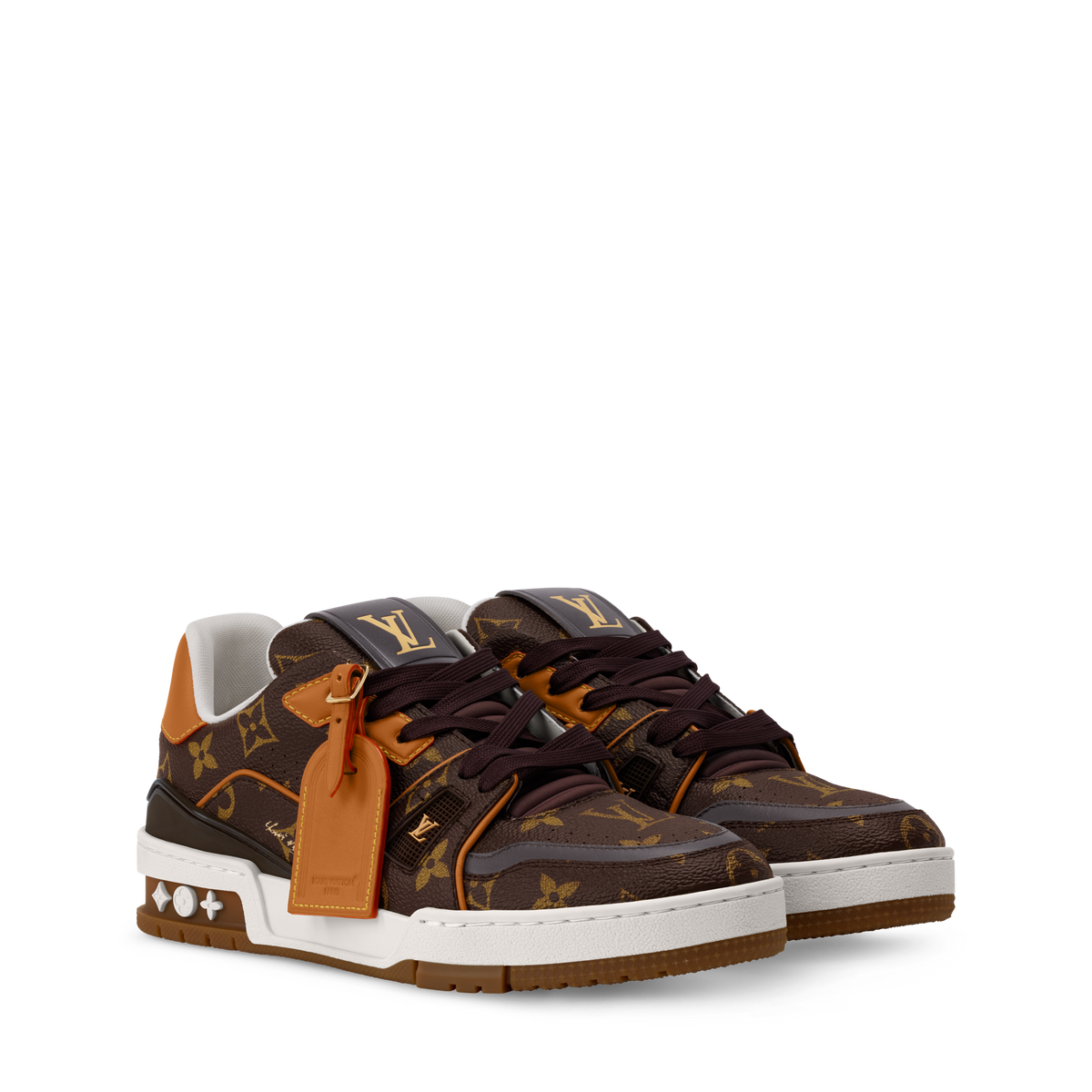 LV Trainer Sneaker Cacao Brown Front