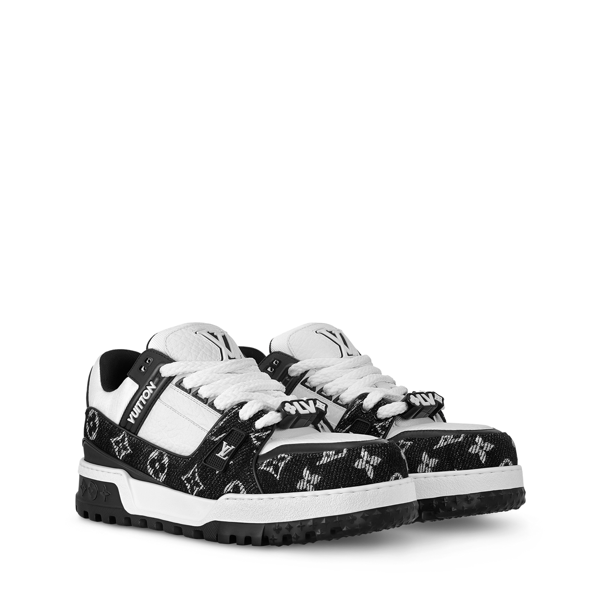 LV Trainer Maxi Sneaker Black Front