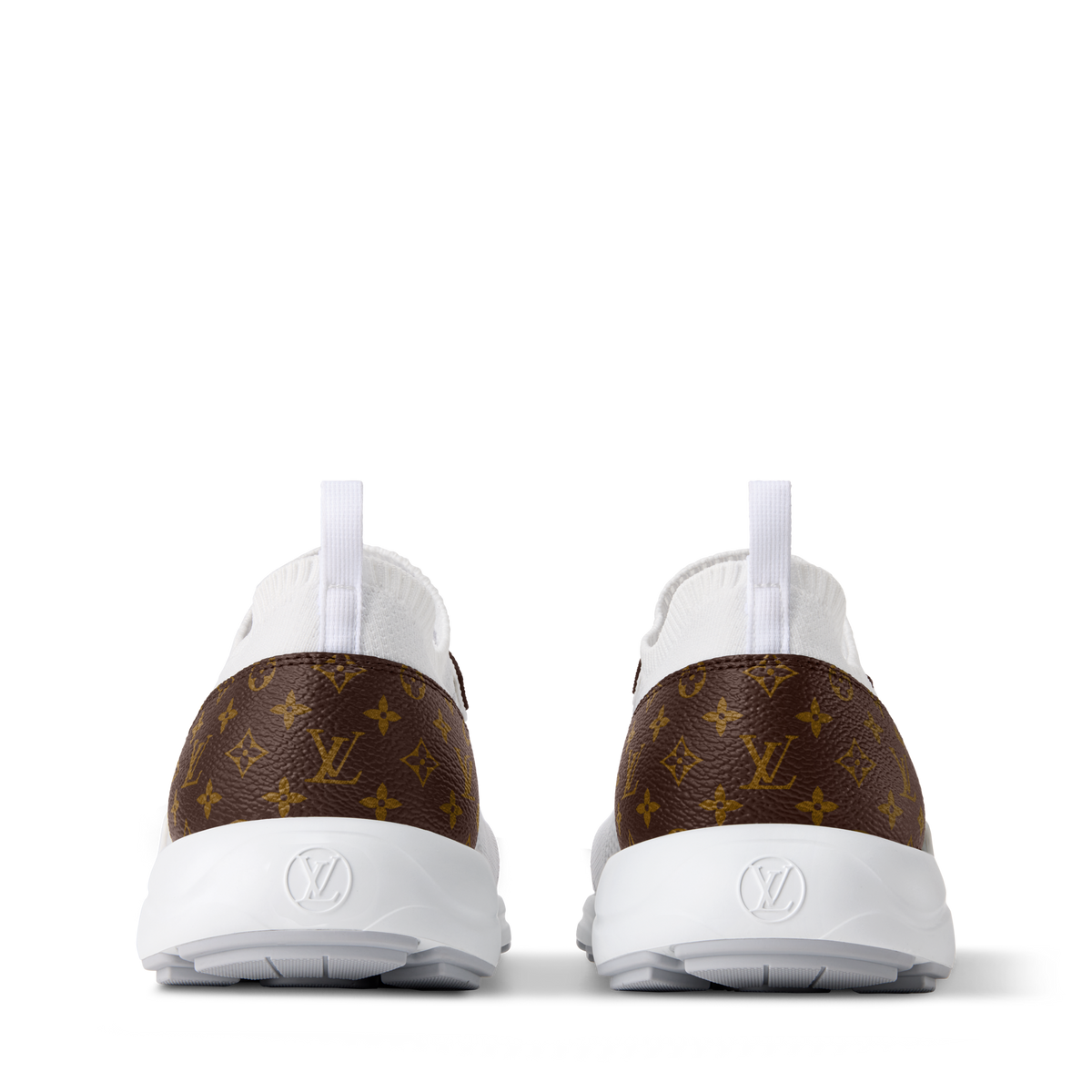 LV Olympia Knit Sneaker Blanc Back