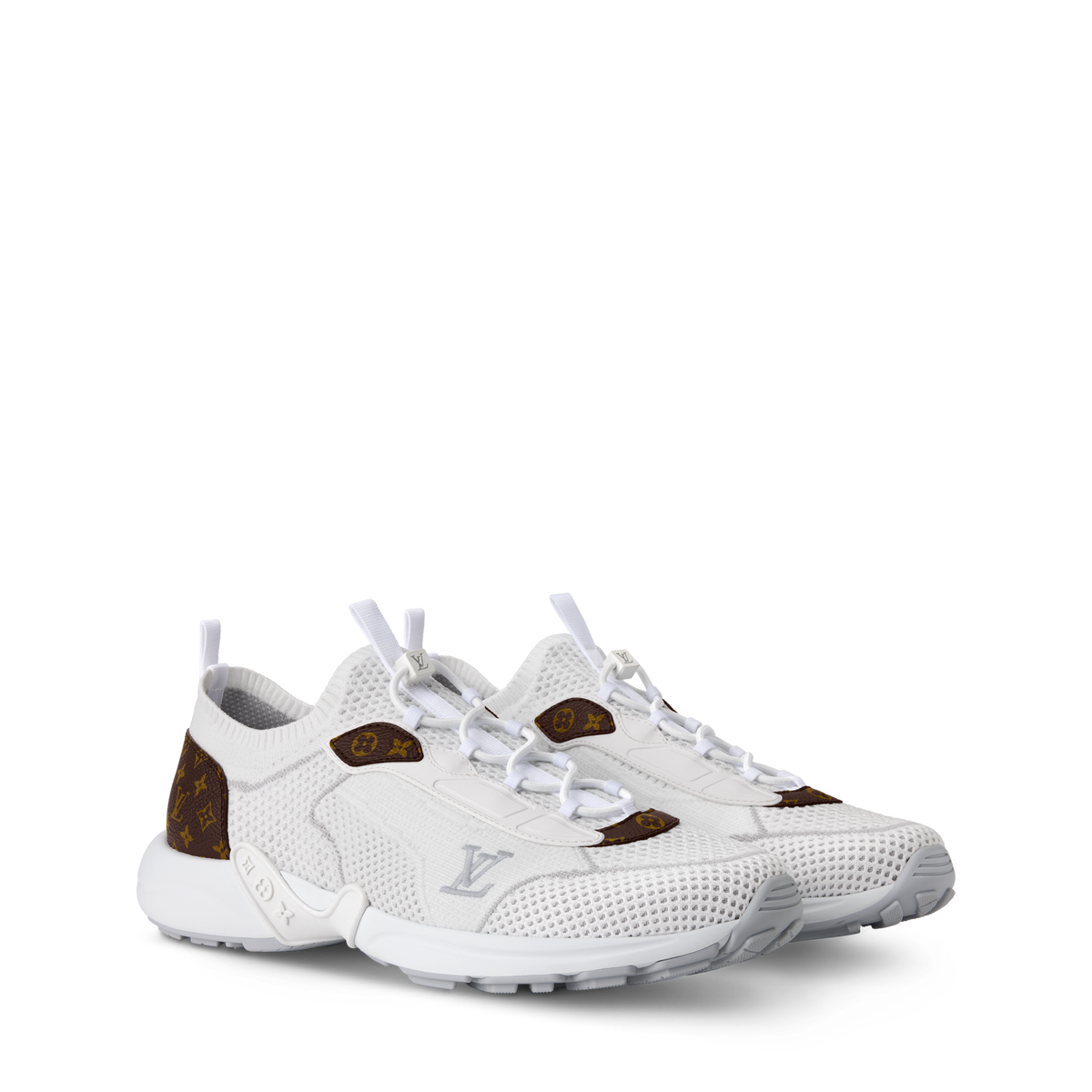 LV Olympia Knit Sneaker Blanc Front