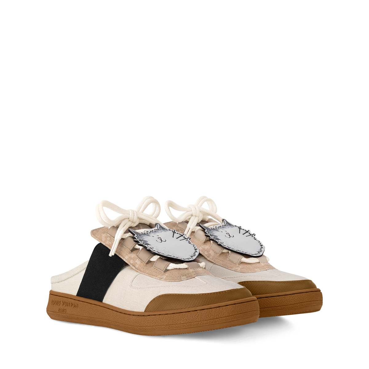 Lous Open Back Sneaker White Front view
