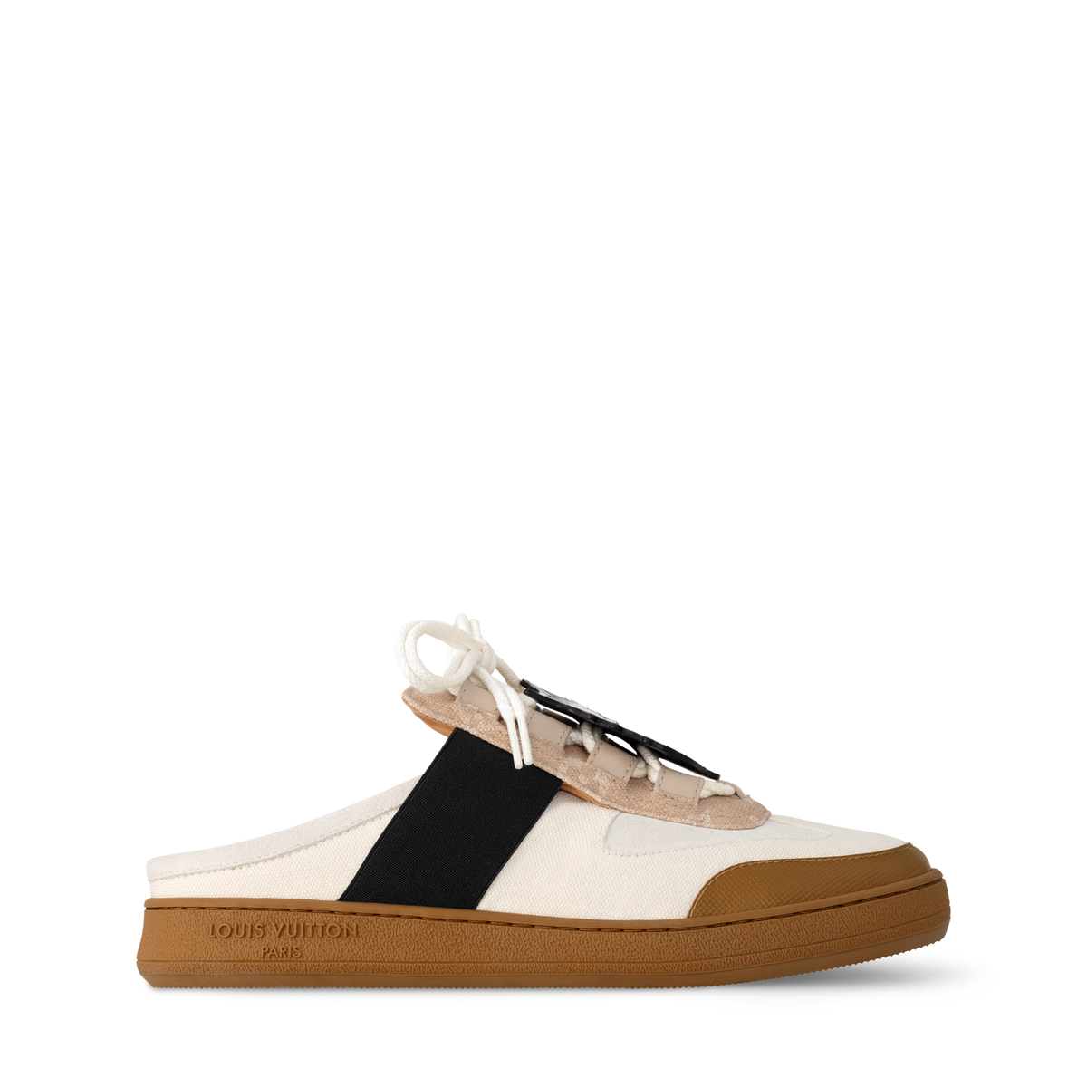 Lous Open Back Sneaker White Side view