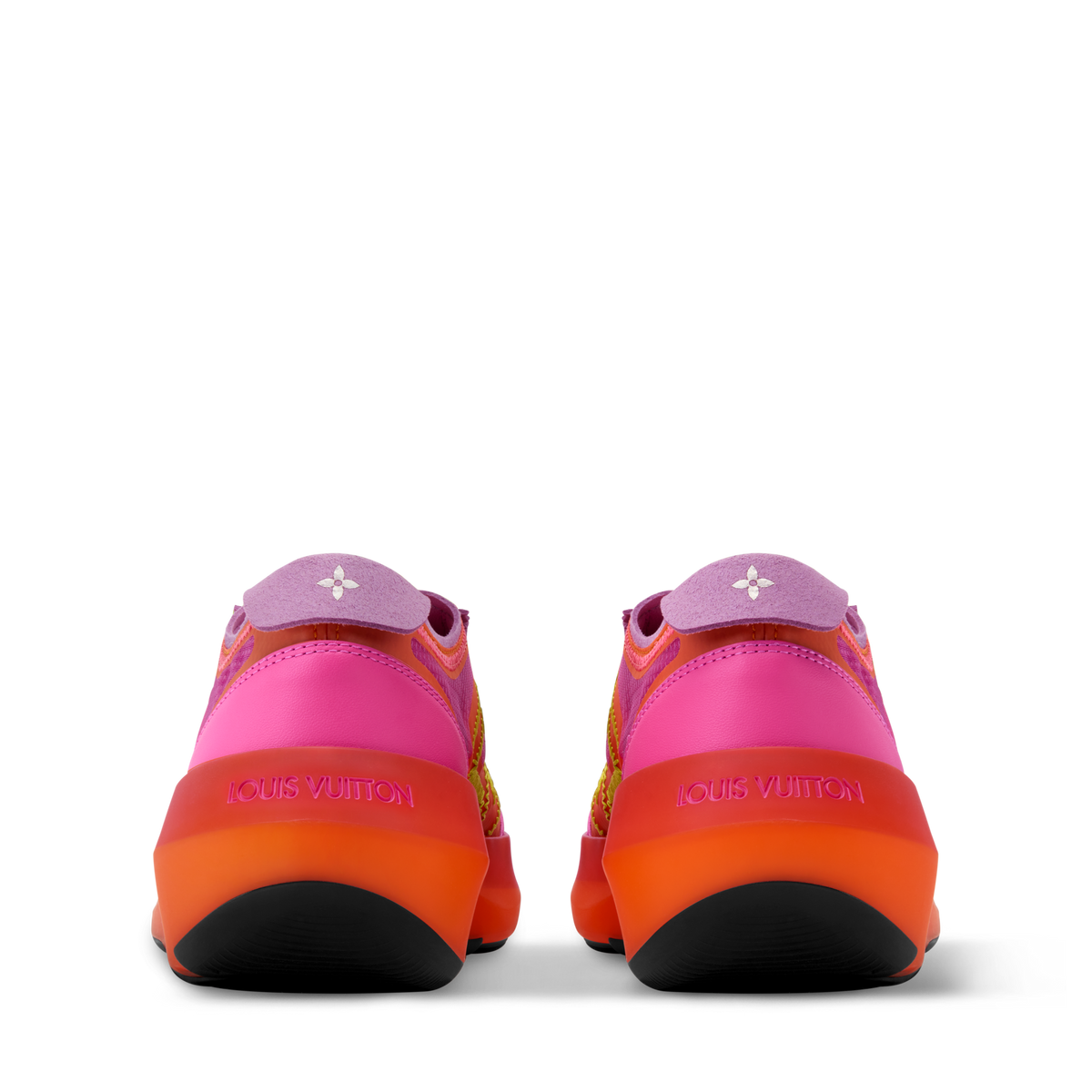 LV Sprint Sneaker Fuchsia Back
