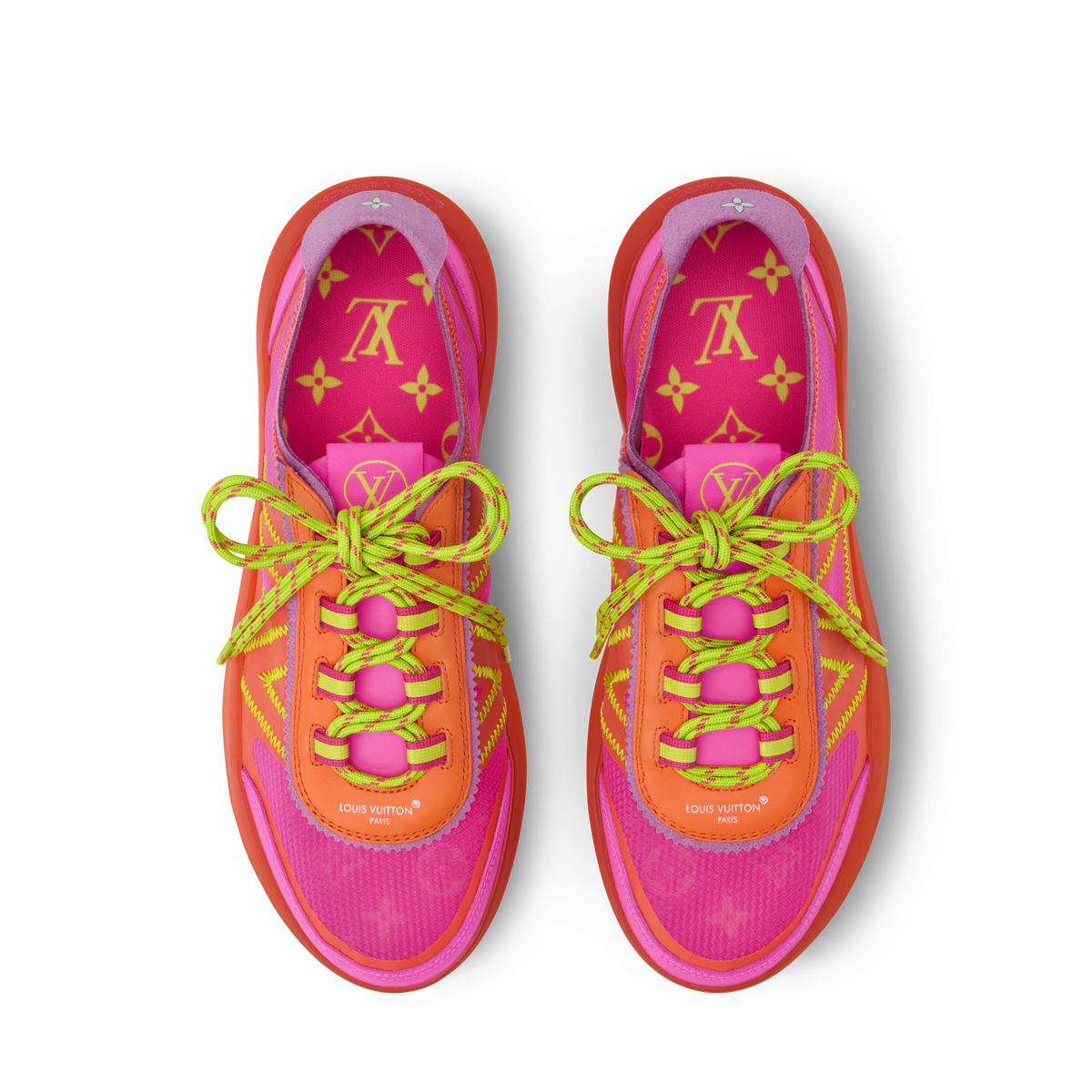 LV Sprint Sneaker Fuchsia Interior