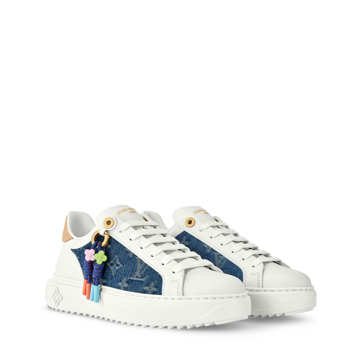 Time Out Sneaker Bleu Denim Front view