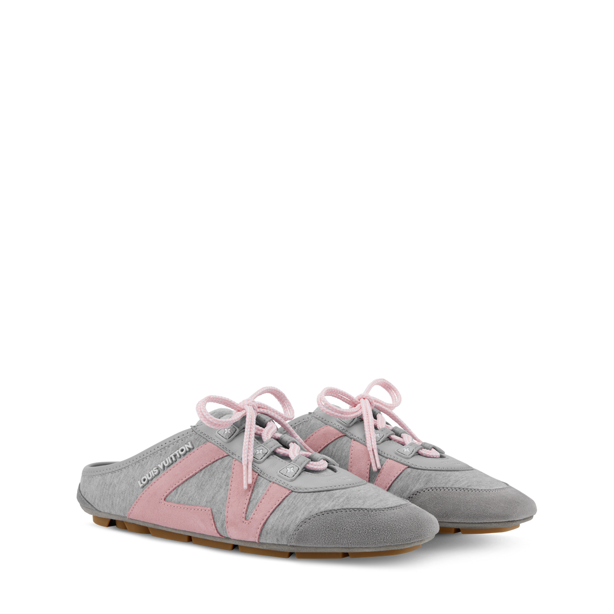 LV Sneakerina Open Back Gray Front