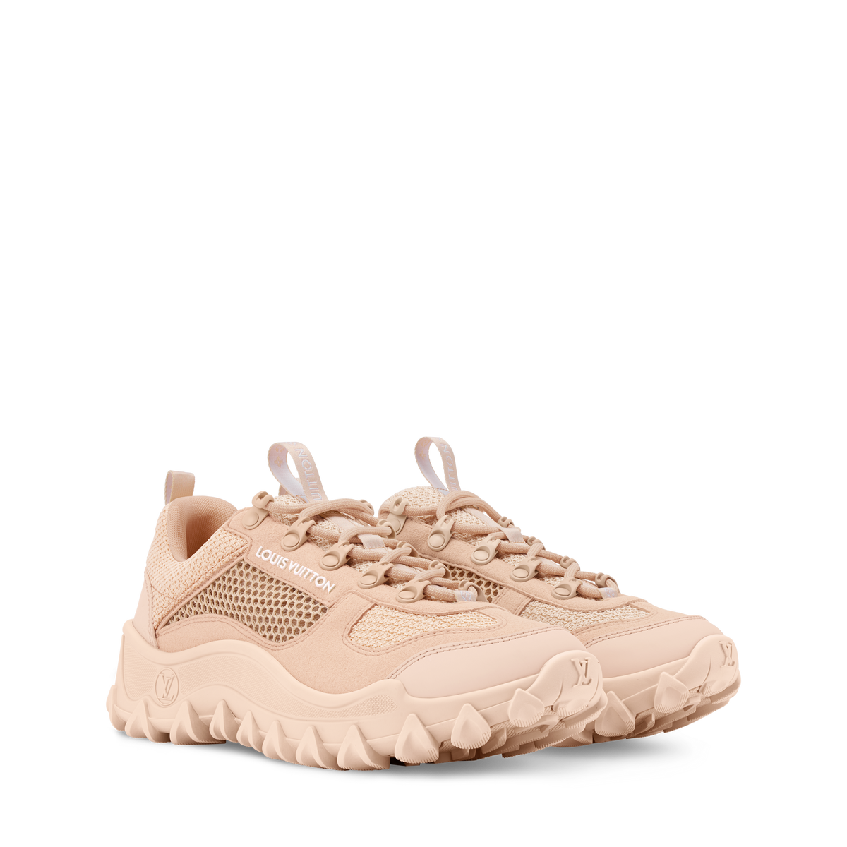 LV Rush Xplorer Sneaker Rose Poudre Pink Front