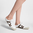 LV Sneakerina Open Back White Cropped worn
