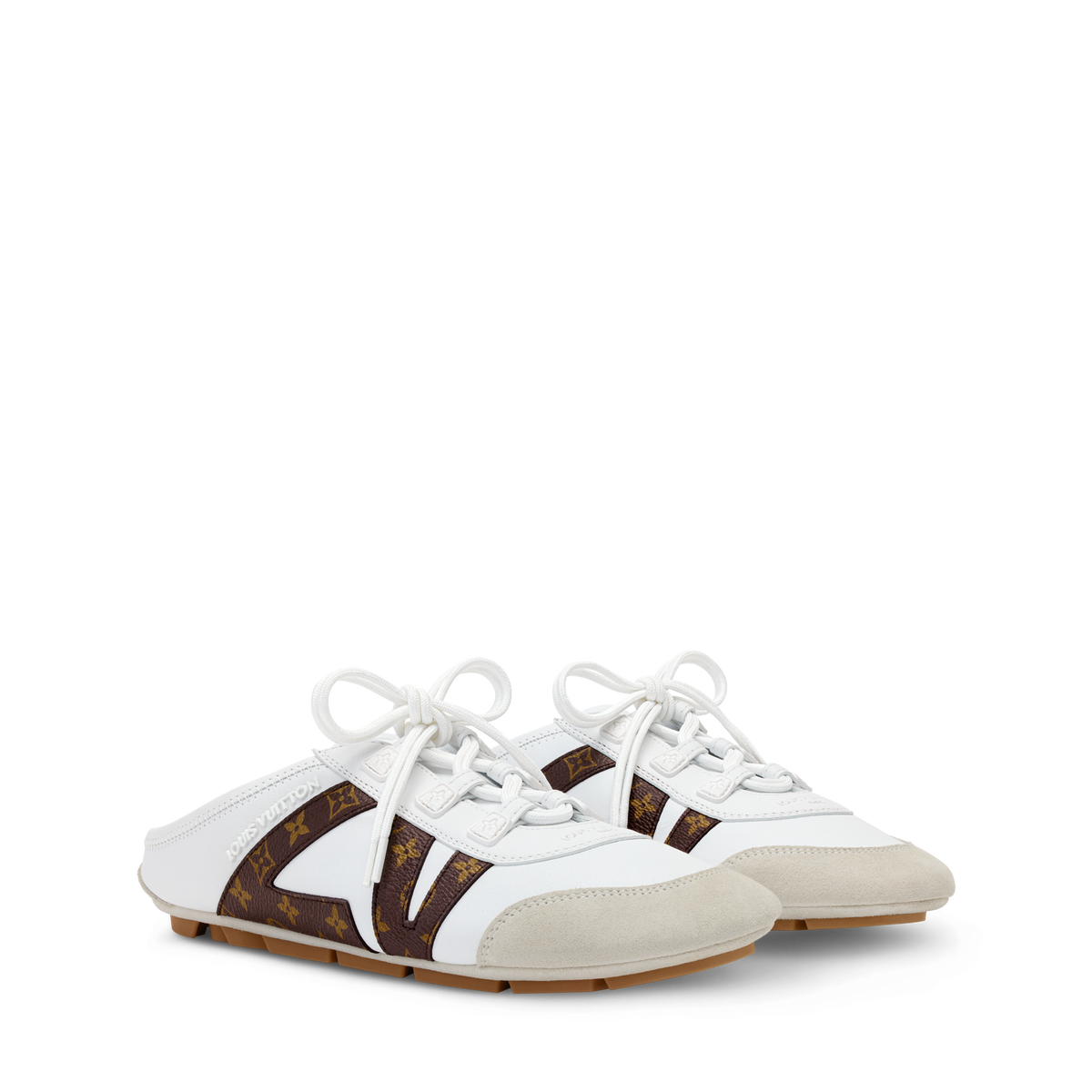 LV Sneakerina Open Back White Front